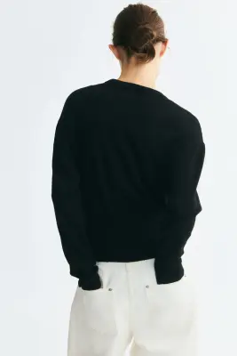 Gilet en maille fine - Noir — photo 3