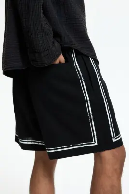 Short imprimé Loose Fit - Noir/California Dreams — photo 2