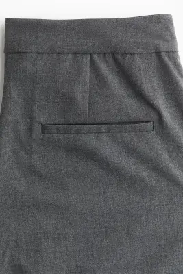 Pantalon chic avec jambes barrel - Gris foncé — photo 4