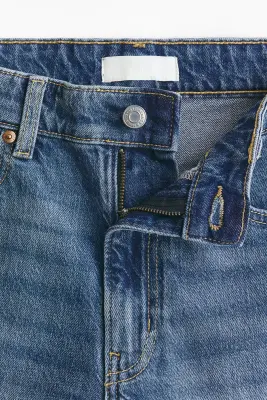 Short taille haute en denim - Bleu denim — photo 5