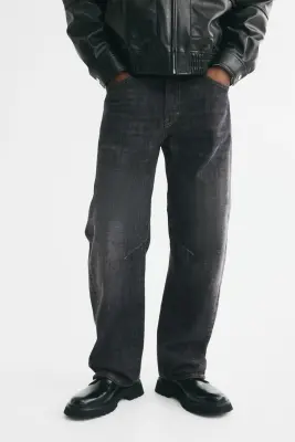 Loose Barrel Jeans - Noir denim — photo 1
