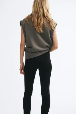 Skinny High Waist Ankle Jeans - Noir denim — photo 2