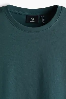 T-shirt COOLMAX® Slim Fit - Bleu canard foncé — photo 4