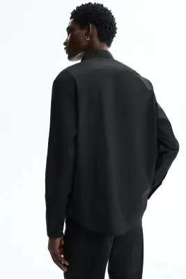 Chemise Regular Fit repassage facile - Noir — photo 2
