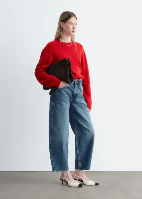Pull en cachemire mélangé - Rouge — photo 5