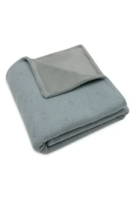 Couverture 75x100 - Cosy Knit/velvet - Cosy Knit/sea Green/velvet — photo 4