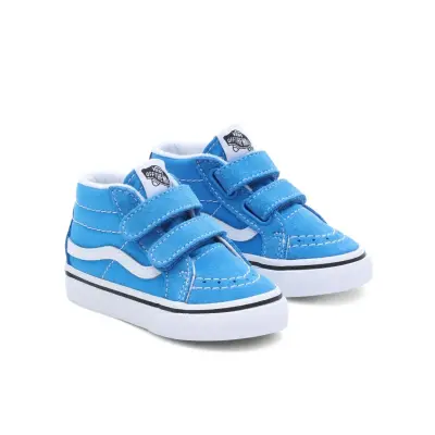 chaussures skateboard enfant vans sk8mid reissue TD-blue — photo 1
