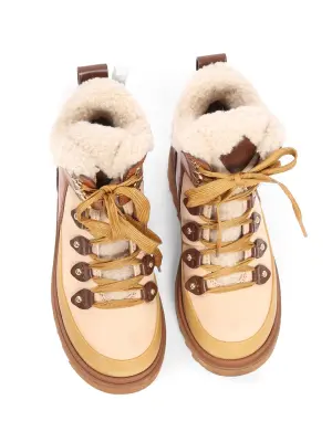 Bottines ELYA shearling beige et cuir marron Retail price 895€ Taille 36 — photo 5