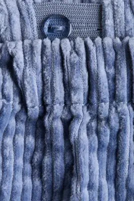 Pantalon en velours de coton côtelé - Bleu ancien clair — photo 4