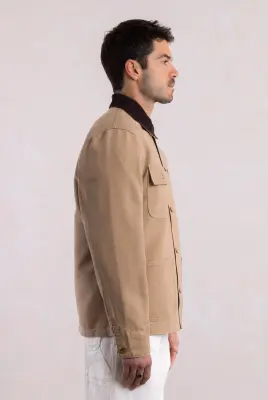 Michigan Coat - Dearborn Canvas Dusty Brown — photo 4