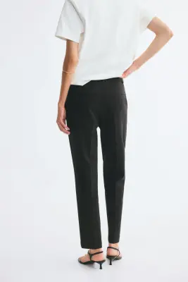 Pantalon cigarette - Noir/rayures tennis — photo 2