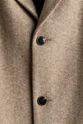 Manteau à fermeture droite - Beige — photo 4