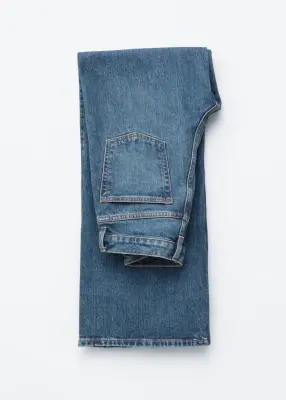Jean large - Bleu moyen — photo 5
