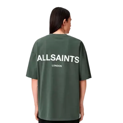 ALLSAINTS Halcyon Short Sleeve Crew T-Shirt Garnet Green — photo 2