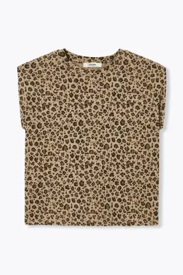 T-shirt imprimé léopard Femme — photo 1