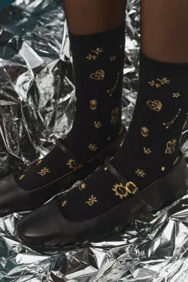 Chaussettes Waluna Noir — photo 1