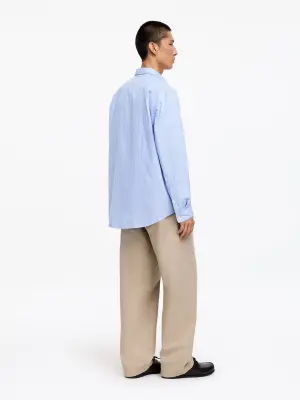 Pantalon chino large de style utilitaire - Taupe — photo 2