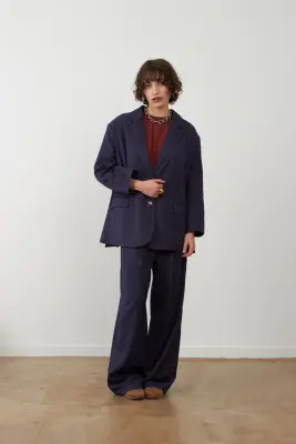 Orfeo – Blazer Rooster Navy Rayures — photo 2