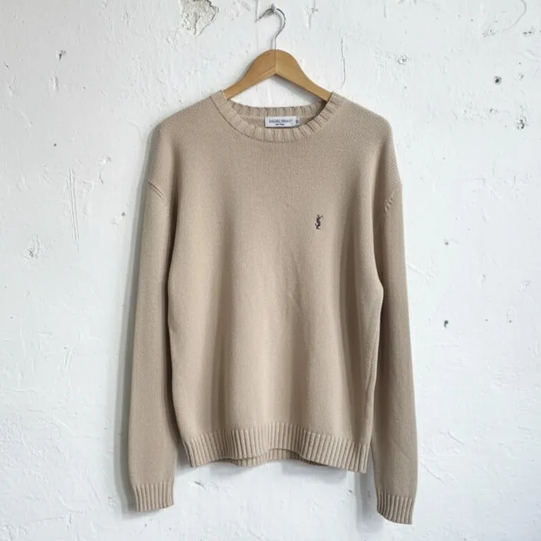 Pull homme beige Yves Saint Laurent