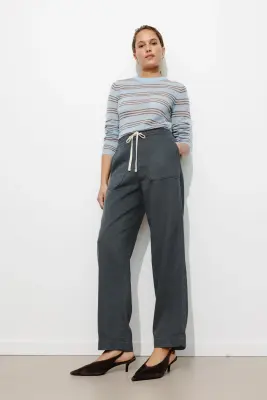 Pantalon jogpant en toile — photo 3