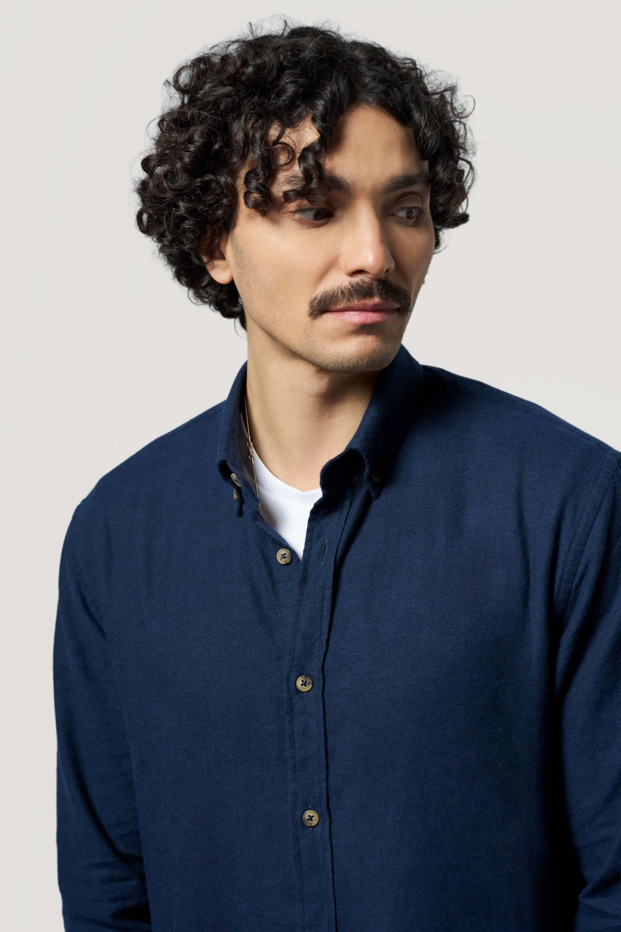 La chemise en flanelle - Bleu foncé