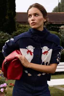 Cardigan Cecilia bleu marine — photo 4