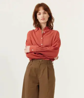 Artlove – Chemise Yerina Terracotta — photo 2