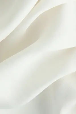 Robe asymétrique à effet drapé - Ivoire — photo 4