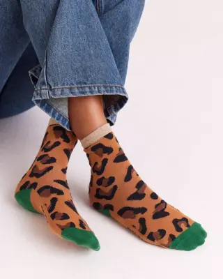 Chaussettes Léo vert — photo 4