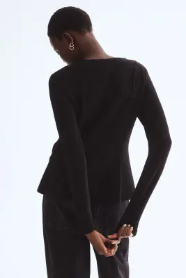 Top péplum - Noir — photo 2