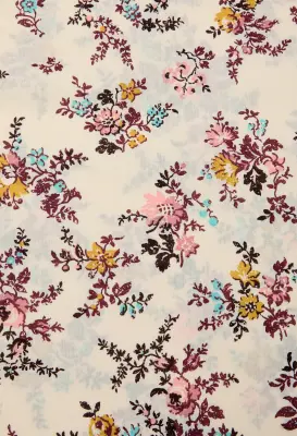 Coupon 3 m en coton fleuri — photo 2