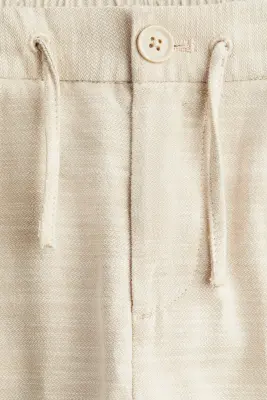 Chino retroussable en coton - Beige — photo 2