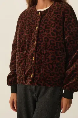 Veste maille Hilda Leopard — photo 1
