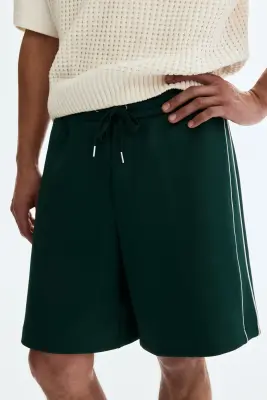 Short Relaxed Fit - Vert/blanc — photo 1