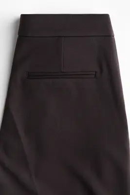 Pantalon chic évasé - Marron foncé — photo 2