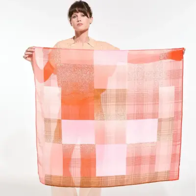 Foulard Nuance orange - Ma Poésie — photo 1