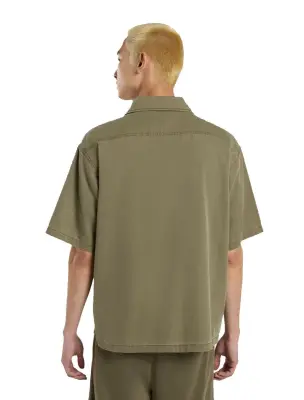DICKIES CHEMISE MANCHES COURTES Kaki — photo 2