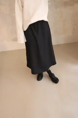 Sofie D’Hoore – SYNNE A-line Skirt With Side Pocket – CHARCOAL MELANG — photo 2
