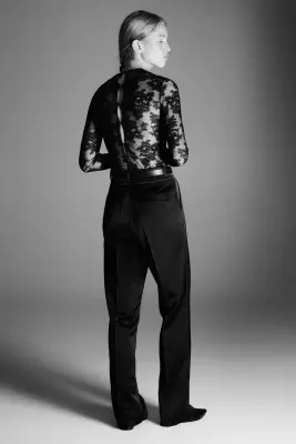 Pantalon chic avec taille haute - Noir — photo 2