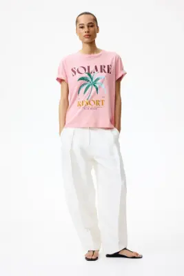T-shirt imprimé - Rose ancien/Solare — photo 2