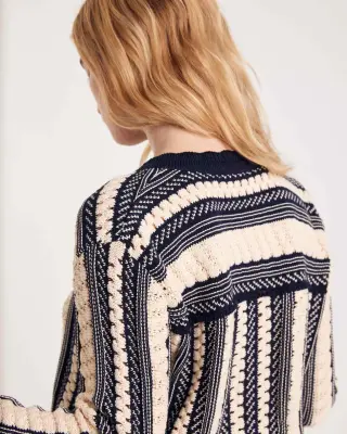Veste Constanza rayé bleu et blanc — photo 2