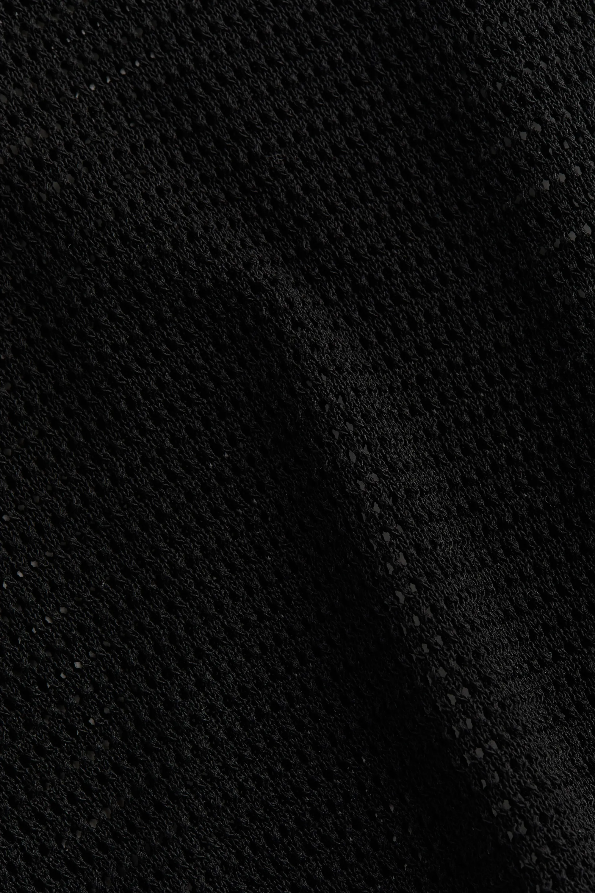 Robe de plage en maille - Noir