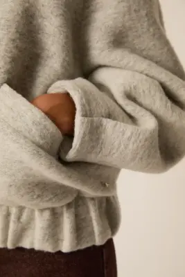 Veste Maille Hildilia Gris Chiné — photo 5