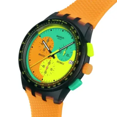 Swatch Chrono SUSB422 - SWATCH NEON SIGNAL FLAG — photo 2