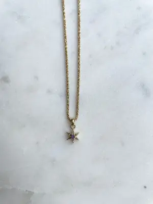 Nouveau ! ROOM SERVICE JEWELRY Charm Mini Étoile Améthyste — photo 3