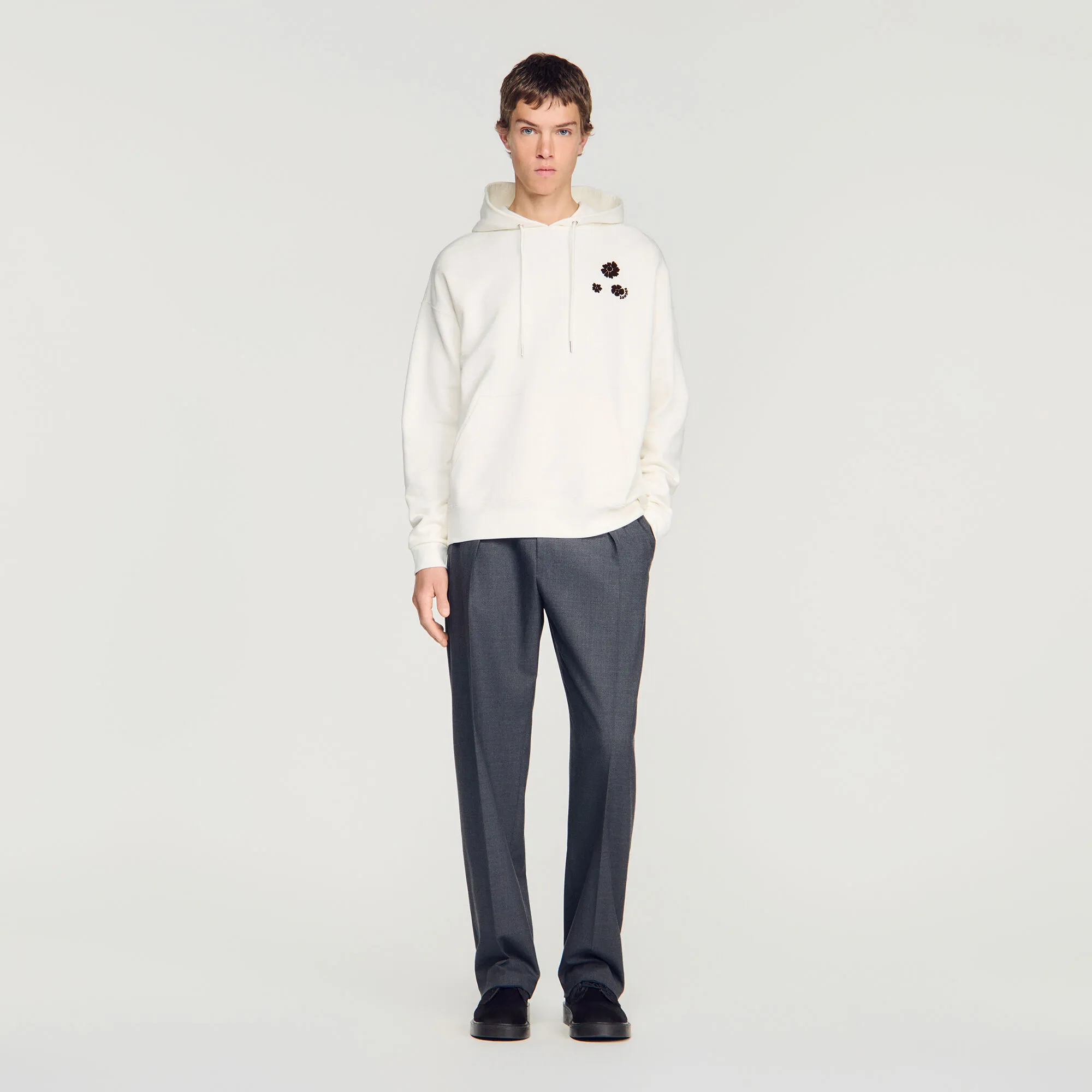 Sweatshirt oversize imprimé fleur