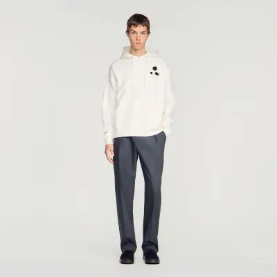 Sweatshirt oversize imprimé fleur
