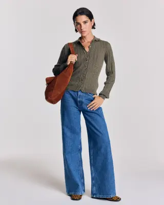 Cardigan Odile kaki — photo 3