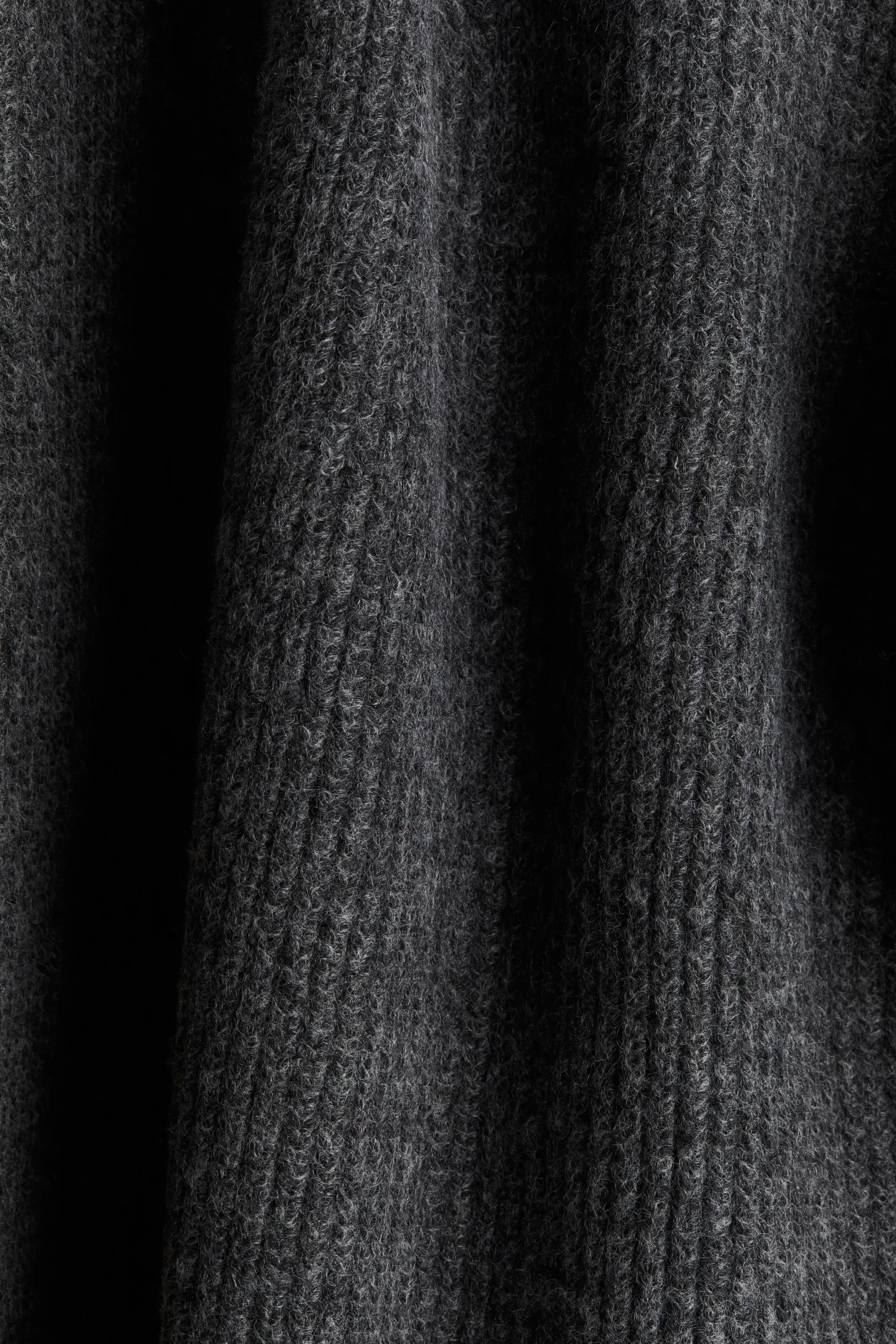 Pull avec col - Gris foncé chiné