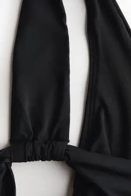 Maillot de bain asymétrique paddé - Noir — photo 4